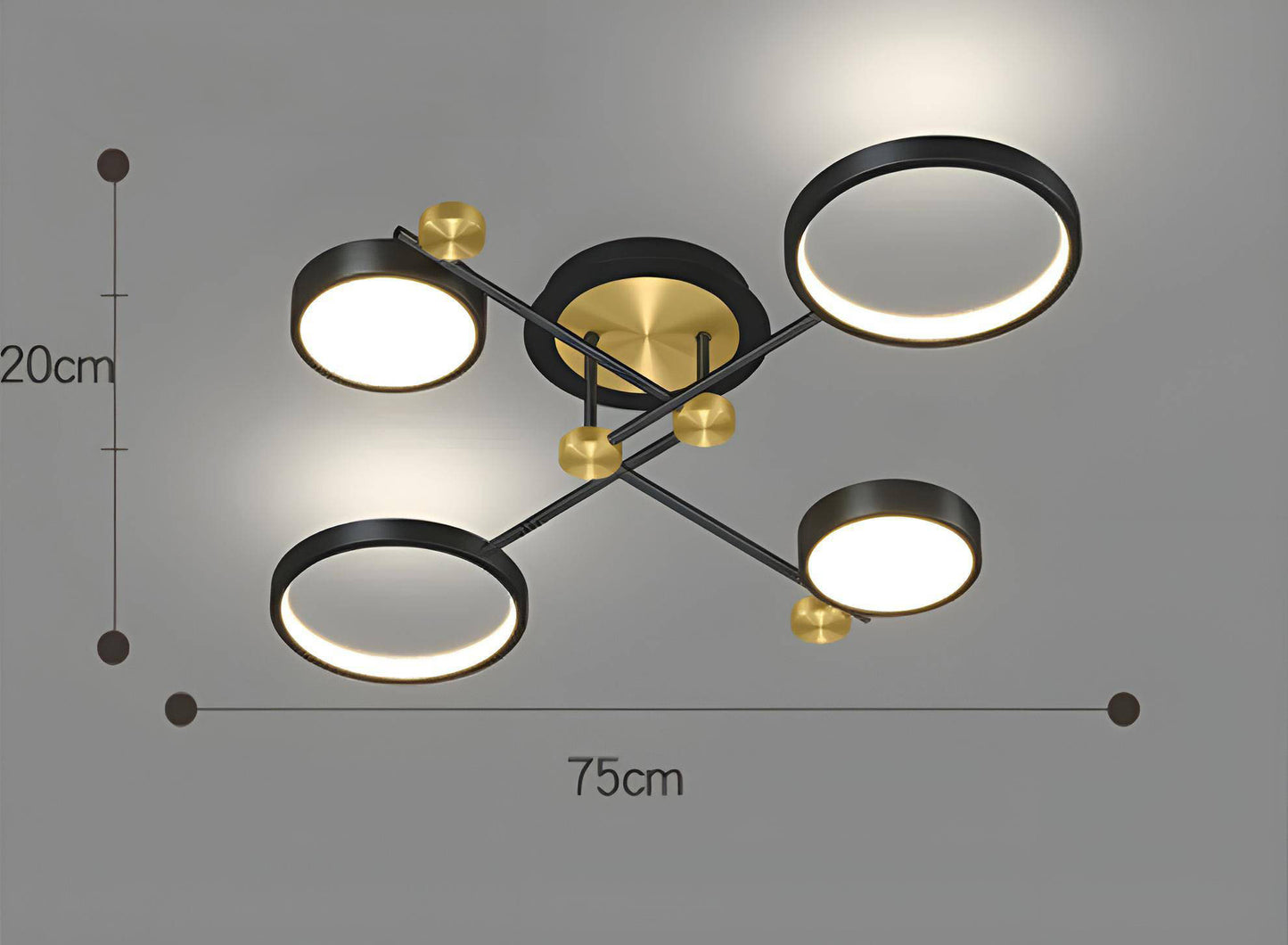 Cosmo Luxe Geometric LED Modern Ceiling Light