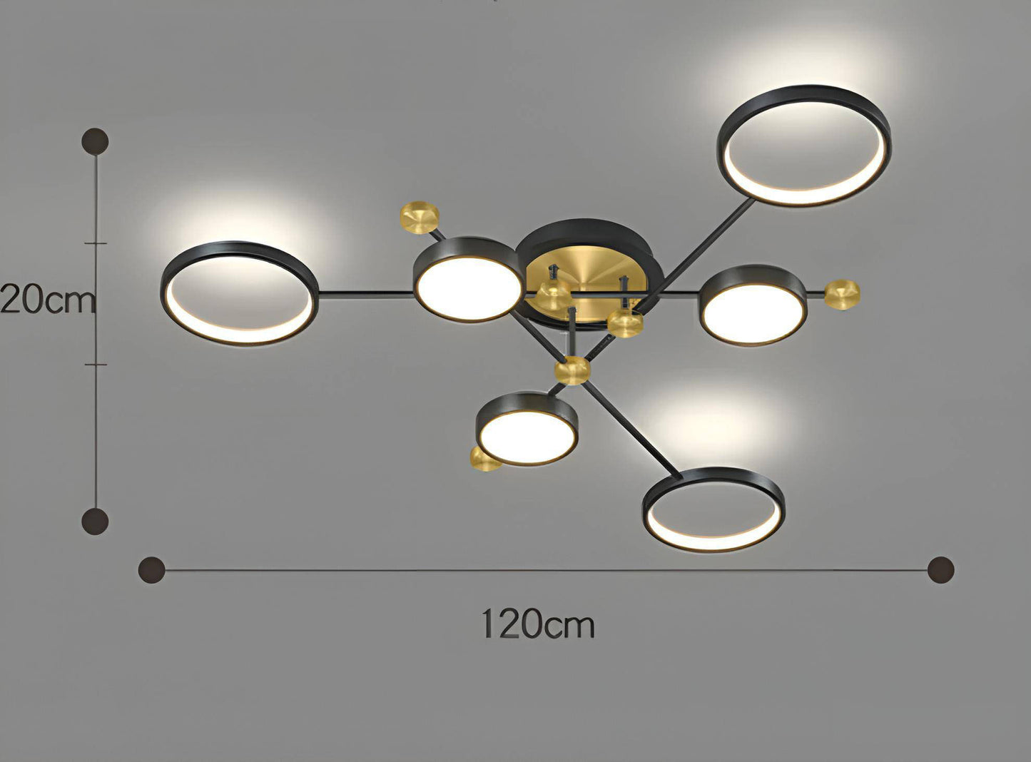 Cosmo Luxe Geometric LED Modern Ceiling Light