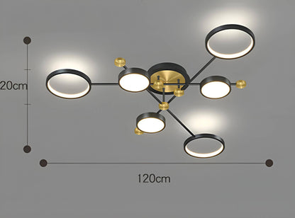 Cosmo Luxe Geometric LED Modern Ceiling Light