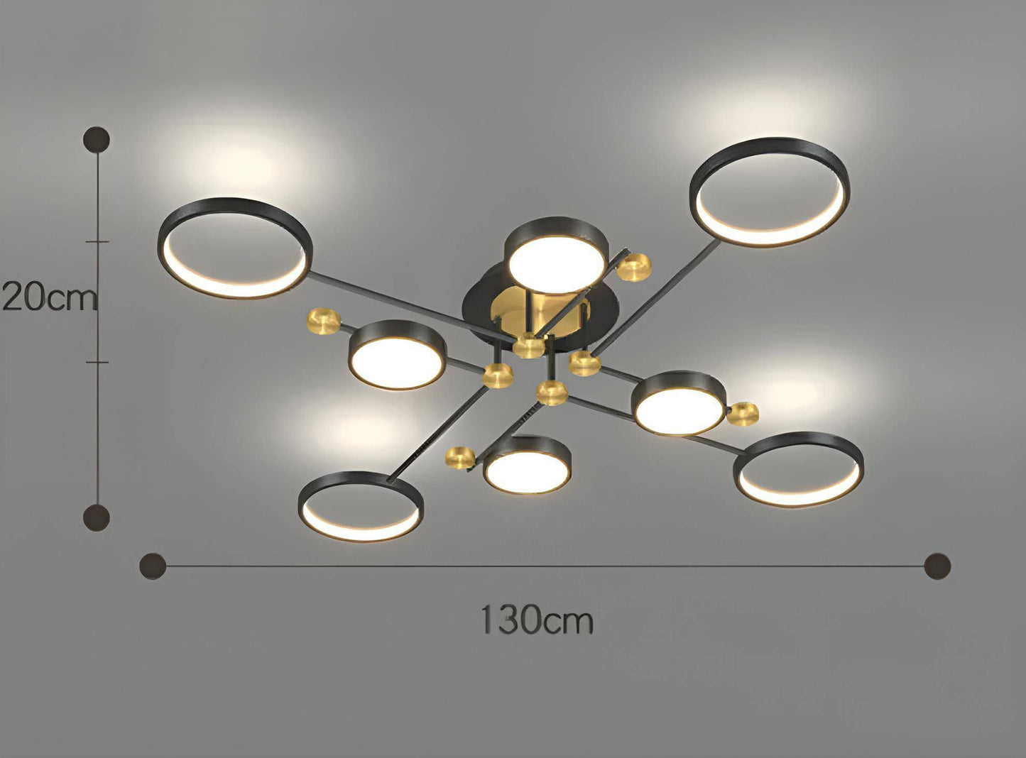 Cosmo Luxe Geometric LED Modern Ceiling Light