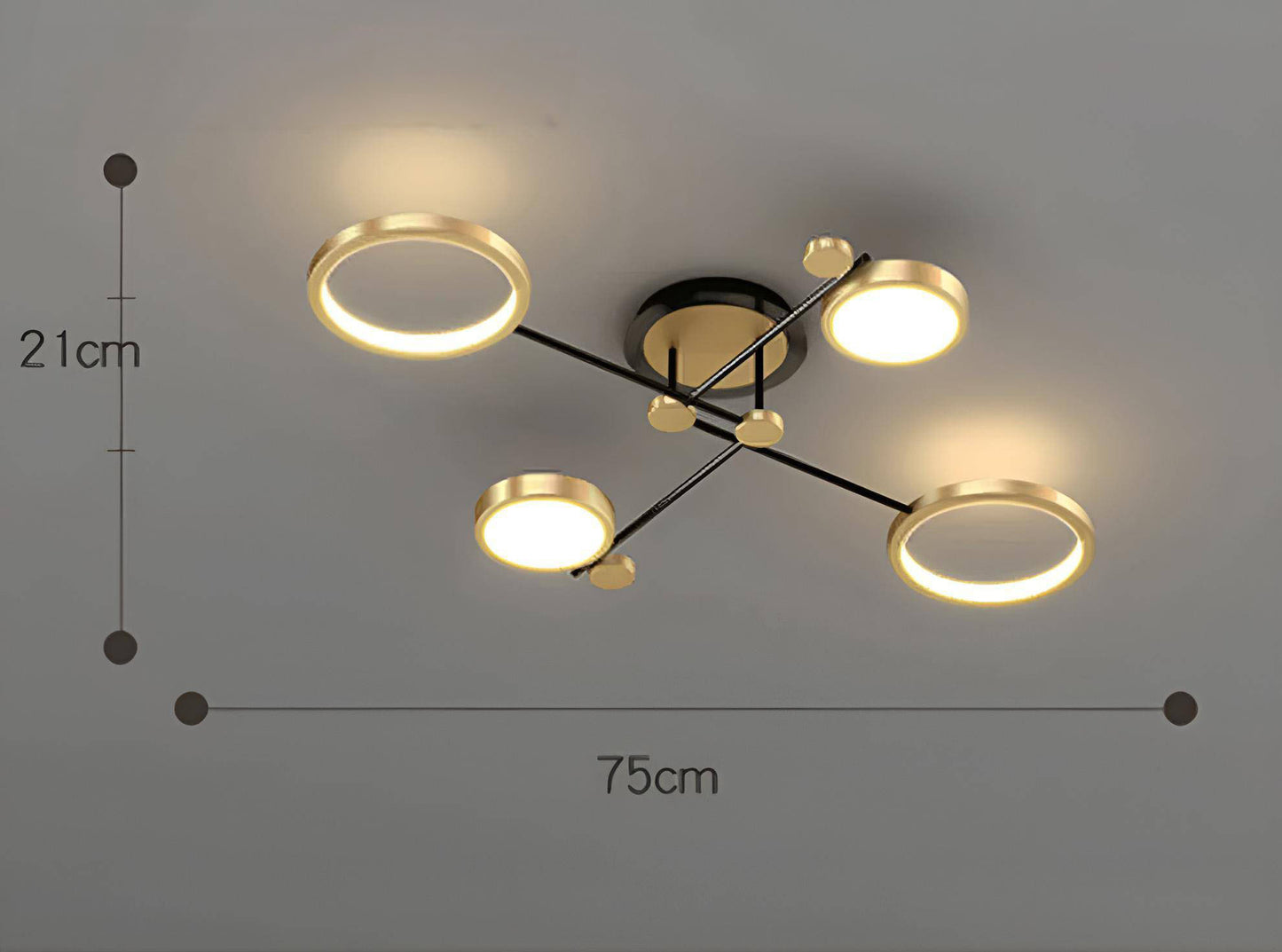 Cosmo Luxe Geometric LED Modern Ceiling Light