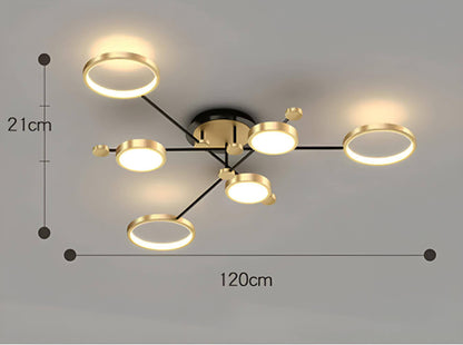 Cosmo Luxe Geometric LED Modern Ceiling Light