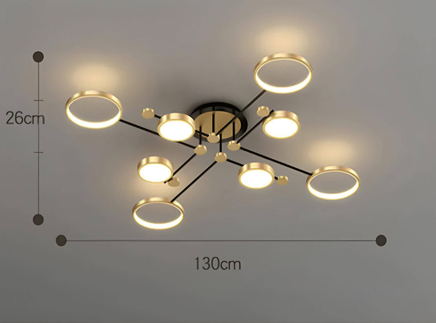 Cosmo Luxe Geometric LED Modern Ceiling Light