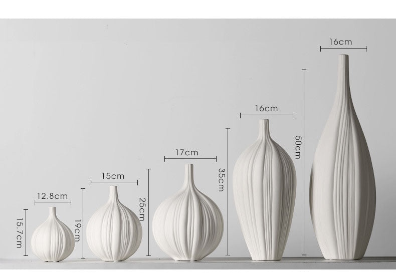 Line Texture Ceramic Vase