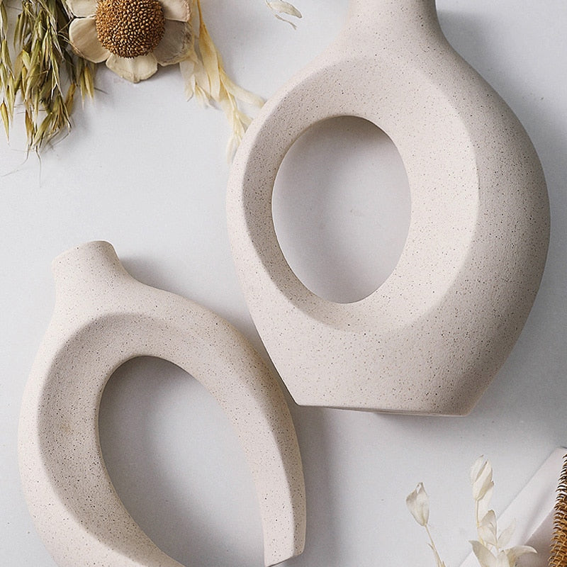 Entangled Ceramic Vase Set