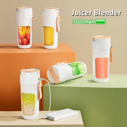 REUP One-Handed Portable Blender – Easy-Clean Straw, USB Rechargeable Mini Smoothie Maker