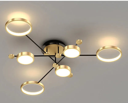 Cosmo Luxe Geometric LED Modern Ceiling Light