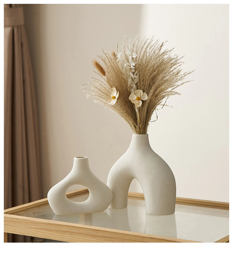 Abstract Ceramic Vase Set