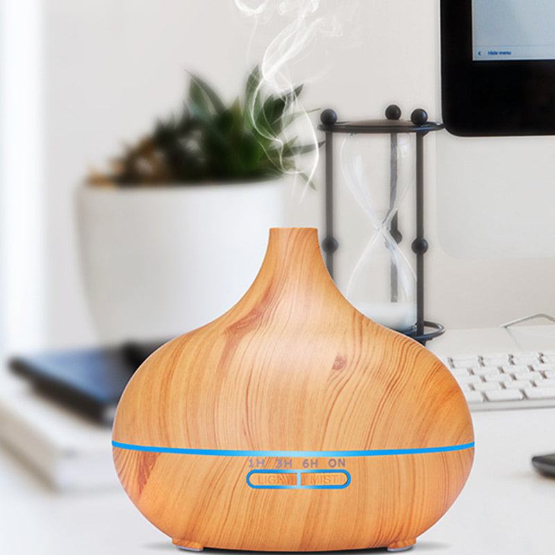 Wood Grain Diffuser with Remote