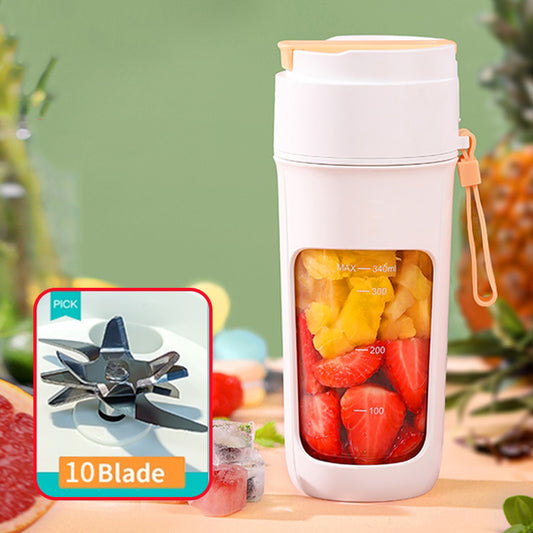 REUP One-Handed Portable Blender – Easy-Clean Straw, USB Rechargeable Mini Smoothie Maker