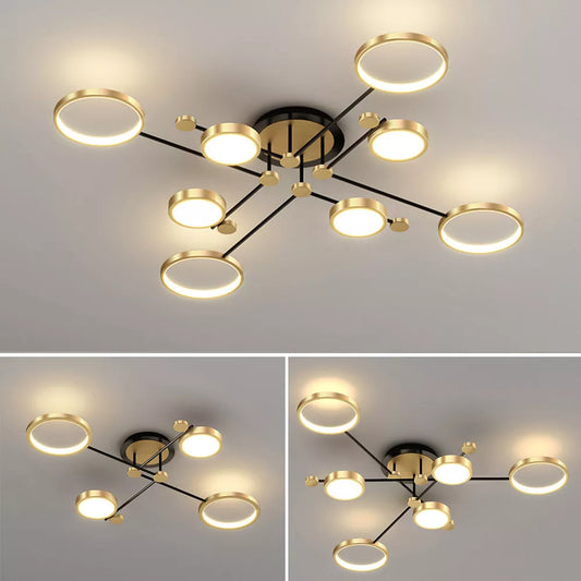 Cosmo Luxe Geometric LED Modern Ceiling Light