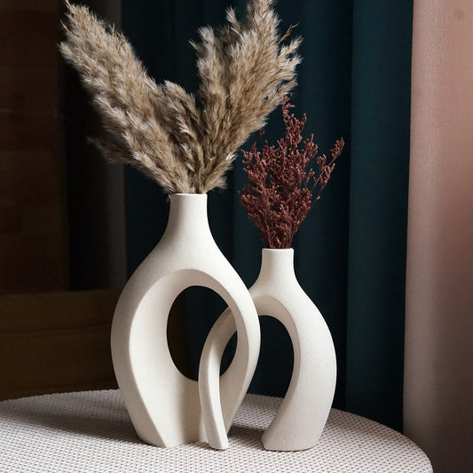Entangled Ceramic Vase Set