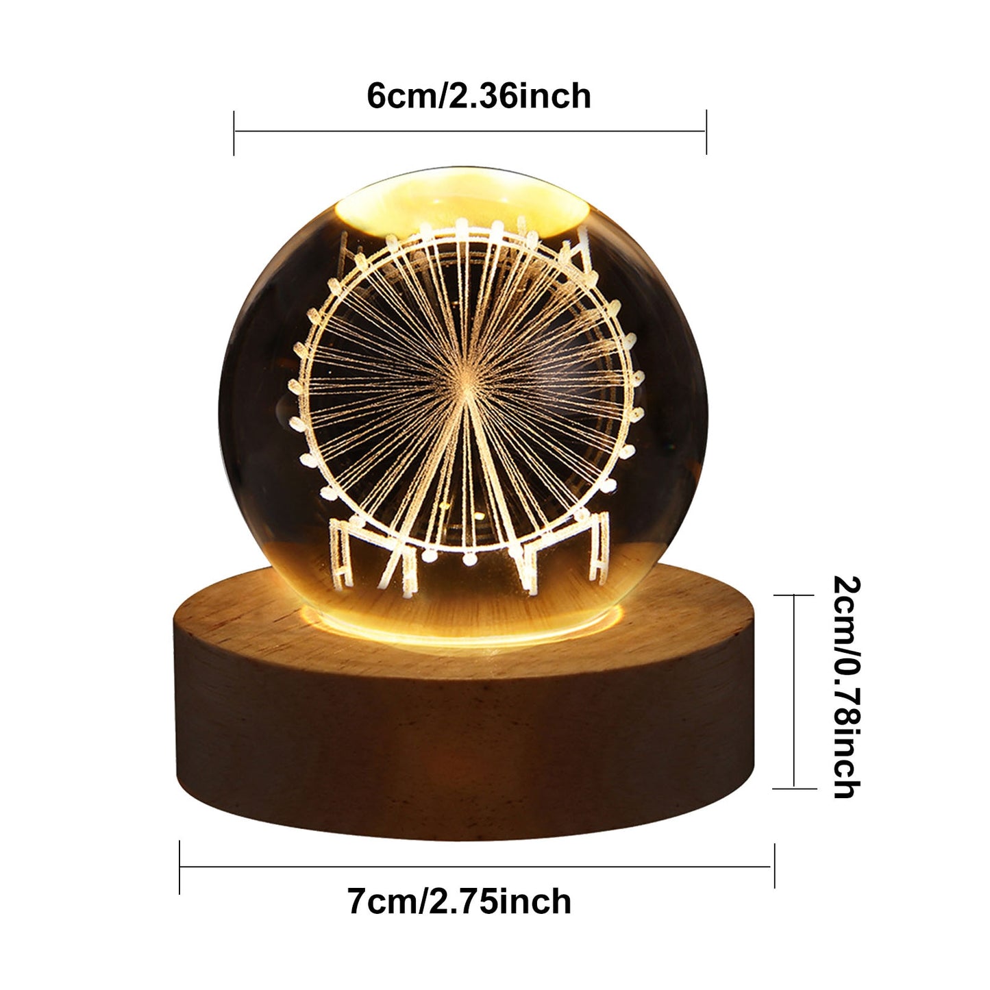 Crystal Ball Glowing Night Light