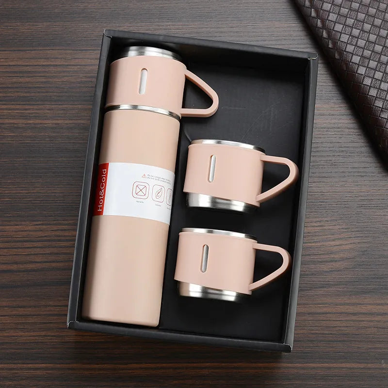 Double-Layer insulated Stainless Steel Vacuum Seal Travel Mug - 3 cup set
