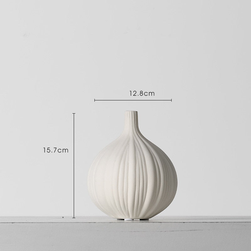 Line Texture Ceramic Vase