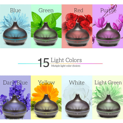 Aromatherapy Essential Oil Diffuser with 7 Color LED Lights