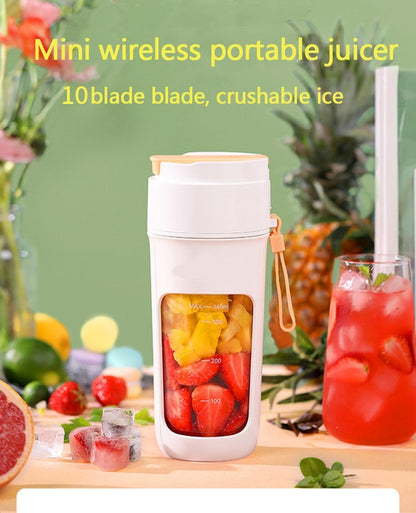 REUP One-Handed Portable Blender – Easy-Clean Straw, USB Rechargeable Mini Smoothie Maker