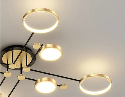 Cosmo Luxe Geometric LED Modern Ceiling Light