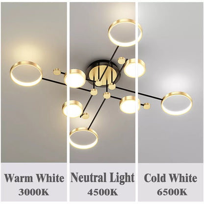 Cosmo Luxe Geometric LED Modern Ceiling Light